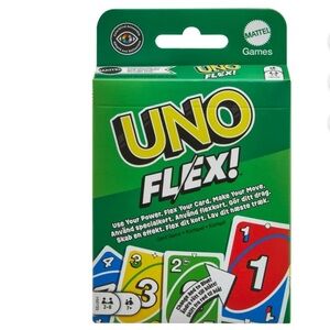 UNO Flex Card Game for Family Game Night, 2 to 8 Players